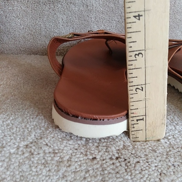 Flat Slipper Wedge Strap Rope Sandal M Brown - Picture 12 of 14